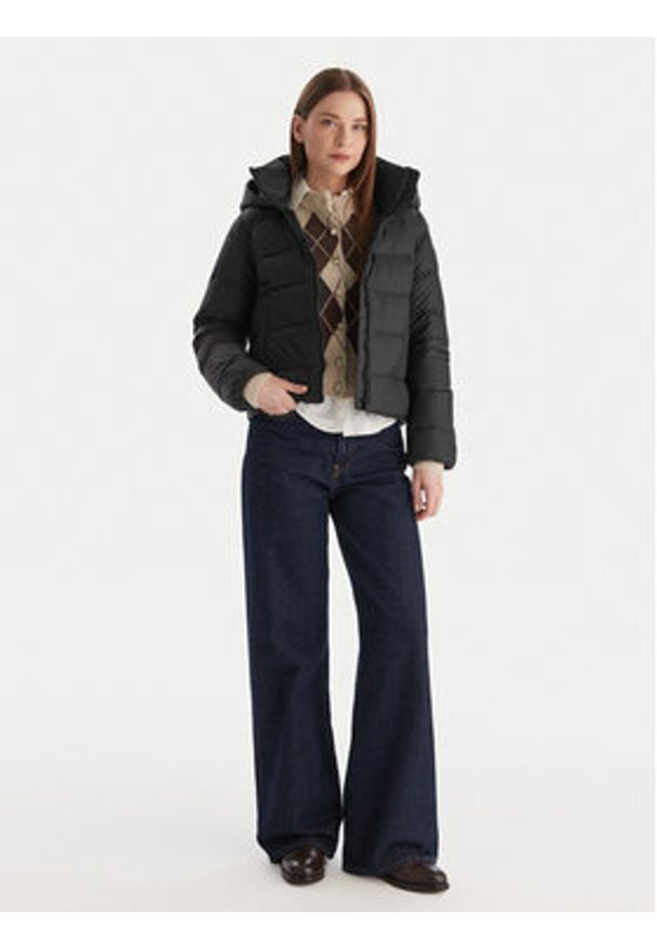 TOMMY HILFIGER - Tommy Hilfiger Kurtka puchowa WW0WW43581 Czarny Regular Fit. Kolor: czarny. Materiał: syntetyk