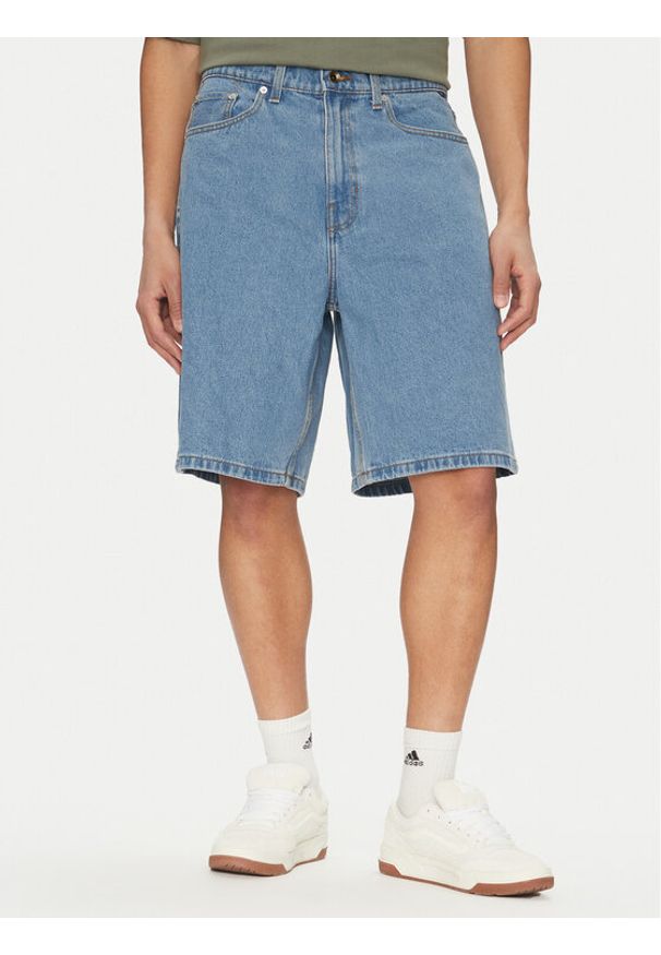 Vans Szorty jeansowe Check-5 VN000C9V Niebieski Baggy Fit. Kolor: niebieski. Materiał: bawełna