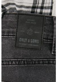 Only & Sons Jeansy Warp męskie. Kolor: szary #4
