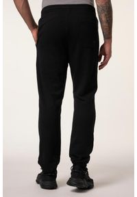JAY-PI - Męskie Spodnie dresowe fitness Belly Fit prosty krój do rozm. 7XL. Kolekcja: plus size. Kolor: czarny. Materiał: materiał, poliester, bawełna. Długość: długie. Sport: fitness
