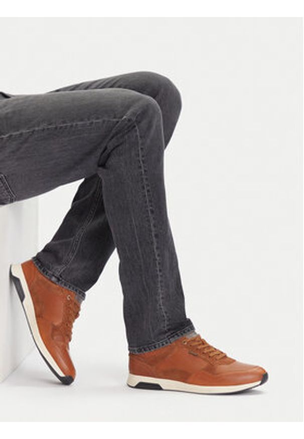 Lasocki Sneakersy CEO-LUIS-03 MI24 Brązowy. Kolor: brązowy. Materiał: skóra