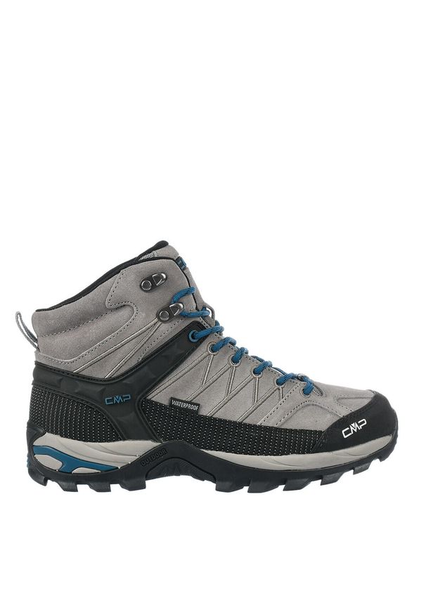 Buty sportowe męskie trekkingowe CMP Rigel wodoodporne. Kolor: szary. Styl: sportowy. Sport: turystyka piesza