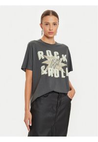 Vero Moda T-Shirt Boda Caty 10315697 Szary Regular Fit. Kolor: szary. Materiał: bawełna