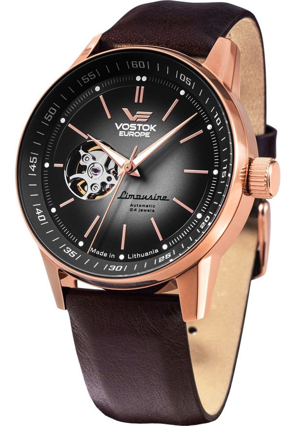 Zegarek Vostok Europe Zegarek męski Vostok Europe NH38A-560B682 brązowy. Kolor: brązowy
