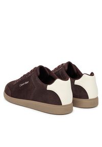 Calvin Klein Sneakersy Low Cupsole Laceup Su HM0HM01946 Bordowy. Kolor: czerwony. Materiał: skóra, zamsz #4