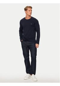 Emporio Armani Underwear Longsleeve 111653 4F722 00135 Granatowy Slim Fit. Kolor: niebieski. Materiał: bawełna. Długość rękawa: długi rękaw #4