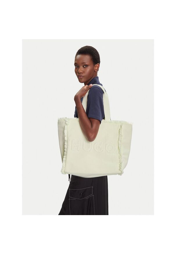 Hugo - Torebka HUGO. Kolor: biały