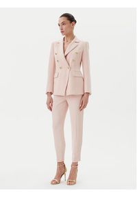 Maryley Spodnie materiałowe 25EB52Z/M24/43PY Różowy Regular Fit. Kolor: różowy. Materiał: syntetyk #5