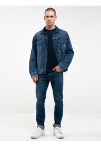 Big-Star - Spodnie jeans męskie Terry Slim 551. Stan: obniżony. Kolor: niebieski