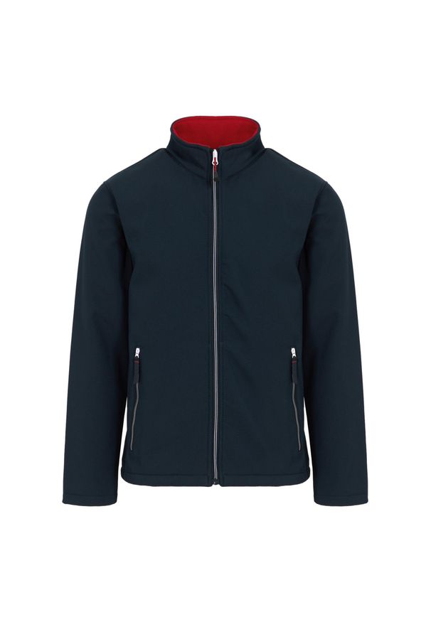 Regatta - Kurtka Softshellowa Męska Jeden Kolor Tkanina Dwuwarstwowa Ascender. Kolor: czerwony, niebieski, wielokolorowy. Materiał: tkanina. Sport: turystyka piesza