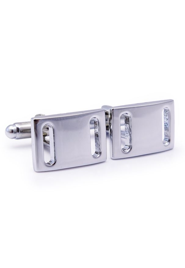 Modini - Prostokątne spinki do mankietów z dwoma wycięciami N78