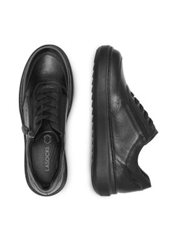 Lasocki Sneakersy WI23-STU-02 Czarny. Kolor: czarny. Materiał: skóra