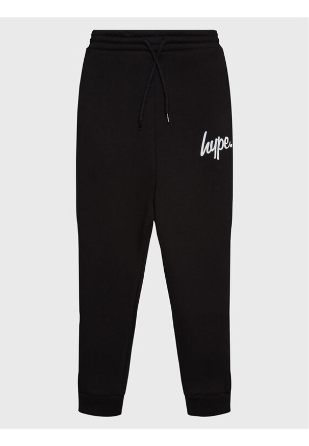 Hype - HYPE Spodnie dresowe CORE21-095 Czarny Regular Fit. Kolor: czarny. Materiał: bawełna