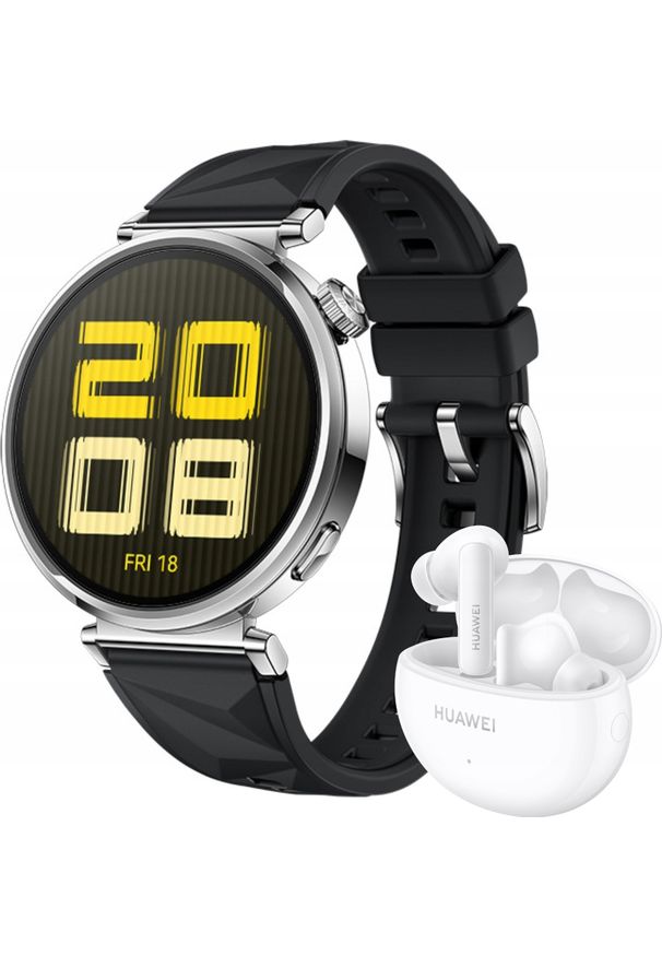 HUAWEI - Smartwatch Huawei Huawei Watch GT 5 41mm Active Czarny. Rodzaj zegarka: smartwatch. Kolor: czarny