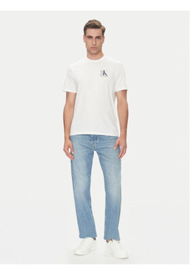 Calvin Klein T-Shirt LV04RC853G Biały Regular Fit. Kolor: biały. Materiał: bawełna