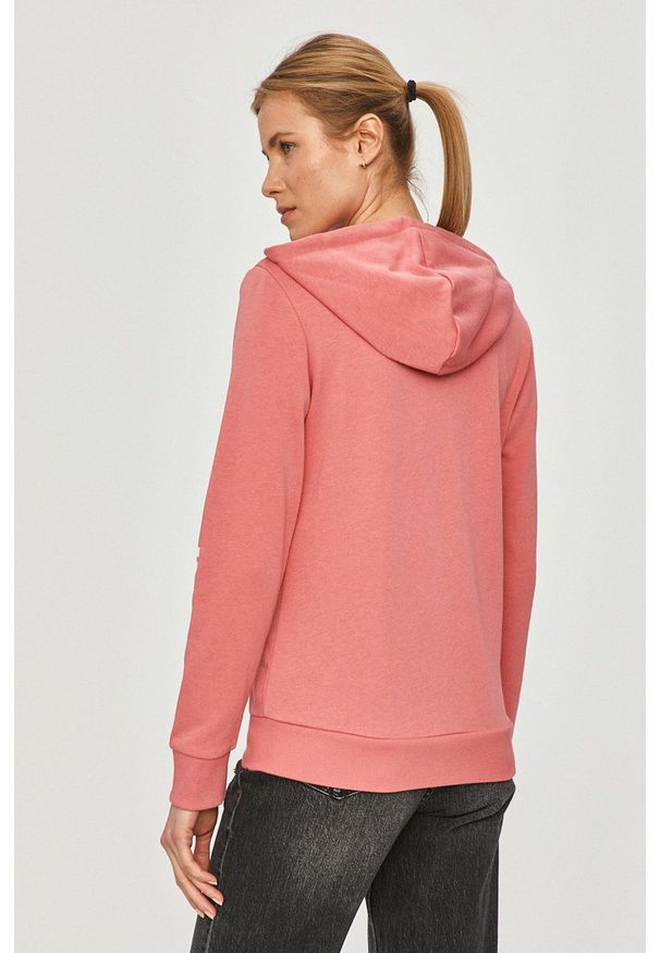 Adidas - adidas - Bluza. Okazja: na co dzień. Kolor: różowy. Materiał: dzianina, poliester. Wzór: nadruk. Styl: casual