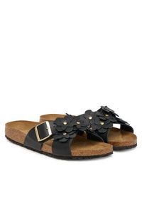 Birkenstock Klapki Siena 1026734 Czarny. Kolor: czarny. Materiał: skóra #5