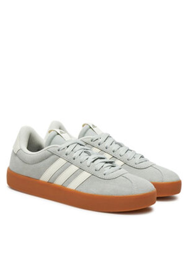 Adidas - adidas Sneakersy VL Court 3.0 Shoes JP7539 Szary. Kolor: szary. Materiał: zamsz, skóra