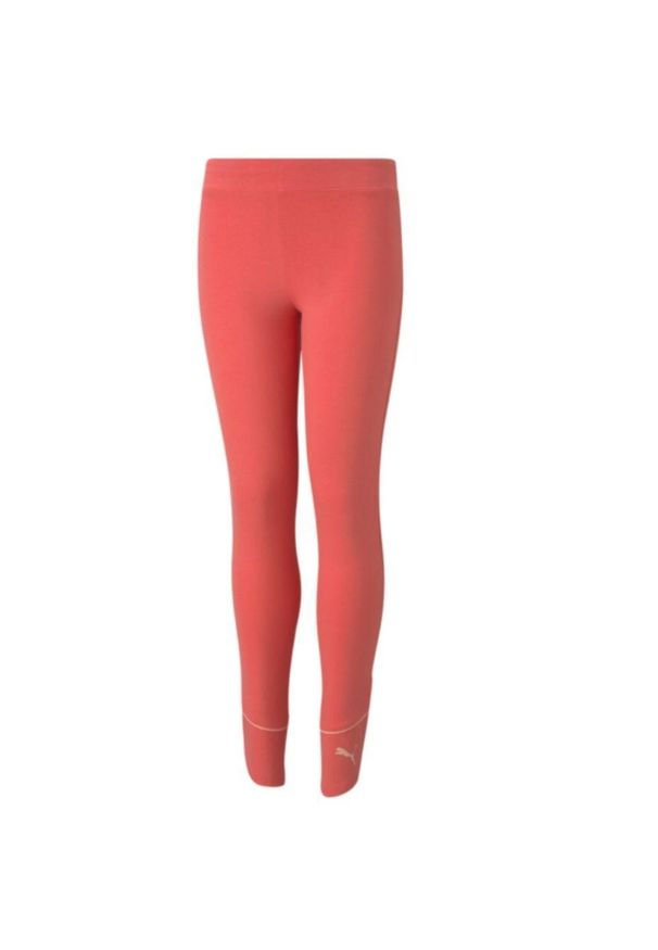 Legginsy dla dzieci Puma Alpha Leggings G pomarańczowe. Kolor: pomarańczowy