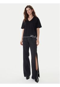 Karl Lagerfeld Jeans Jeansy B1W10072 Czarny Wide Leg. Kolor: czarny #5