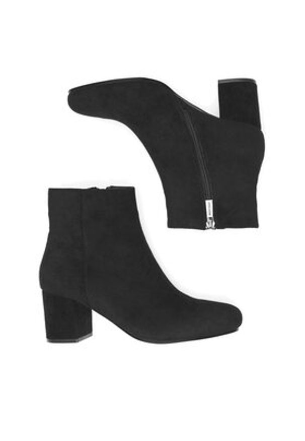 Jenny Fairy Botki HY20247-1 Czarny. Kolor: czarny. Materiał: materiał