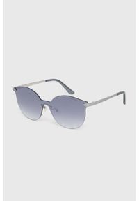 Guess okulary przeciwsłoneczne damskie kolor srebrny. Kolor: srebrny. Wzór: geometria #6