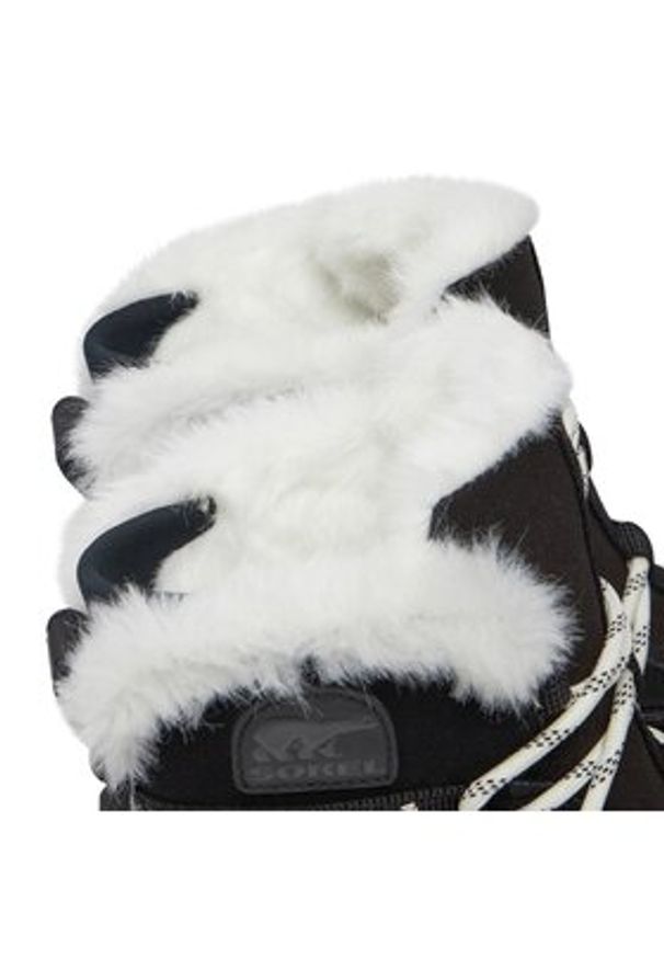 sorel - Sorel Śniegowce Ona™ Rmx Glacy Wp NL5050-010 Czarny. Kolor: czarny. Materiał: skóra, zamsz
