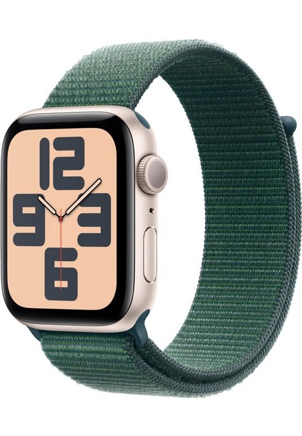 APPLE - Smartwatch Apple Watch SE GPS 40mm Starlight Alu Sport Loop Zielony (MXEH3ET/A). Rodzaj zegarka: smartwatch. Kolor: zielony. Styl: sportowy