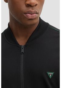 Guess - GUESS Czarna bluza męska rozpinana Truck Interlock, Rozmiar M. Kolor: czarny. Materiał: wiskoza #5
