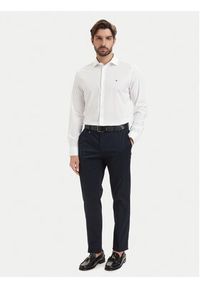 TOMMY HILFIGER - Tommy Hilfiger Koszula Cl Solid MW0MW43749 Biały Regular Fit. Kolor: biały. Materiał: bawełna #4