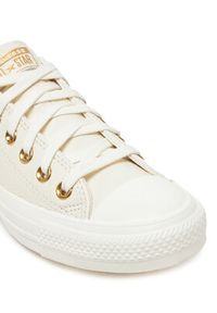 Converse Trampki Chuck Taylor All Star Gold A13814C Écru. Kolor: kremowy. Materiał: skóra #5