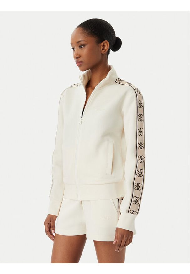 Guess Bluza V2YQ16 KB3P2 Écru Regular Fit. Kolor: kremowy. Materiał: bawełna