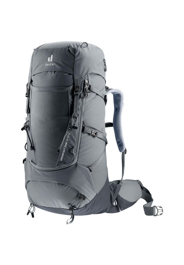 Plecak trekkingowy damski Deuter Aircontact Core 45 + 10 SL - graphite/black. Kolor: szary. Styl: sportowy