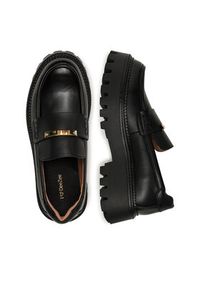 DeeZee Loafersy HY19001-2 Czarny. Kolor: czarny. Materiał: skóra #4