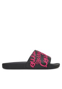Klapki Versace Jeans Couture. Kolor: czarny