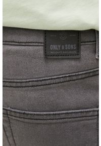 Only & Sons jeansy Loom męskie. Kolor: szary