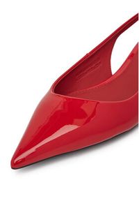 Gino Rossi - GINO ROSSI Baleriny VICI-V1895-105-2 Czerwony. Kolor: czerwony. Materiał: lakier, skóra #4