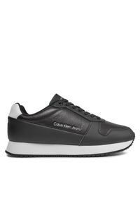 Calvin Klein Jeans Sneakersy Retro Runner Low Lth In Sat YM0YM00863 Czarny. Kolor: czarny. Materiał: skóra
