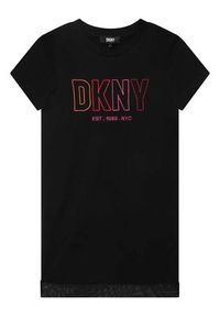 DKNY Sukienka codzienna D32873 S Czarny Regular Fit. Okazja: na co dzień. Kolor: czarny. Materiał: bawełna. Typ sukienki: proste. Styl: casual #2
