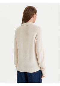 Lacoste Sweter AF4010 Écru Regular Fit. Materiał: wełna #5
