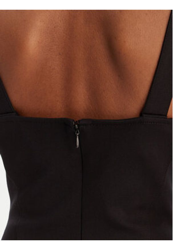 Versace Jeans Couture Sukienka koktajlowa 80HAO940 J0092 Czarny Slim Fit. Kolor: czarny. Materiał: syntetyk. Styl: wizytowy