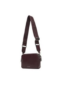 Calvin Klein Torebka LV04F3165G Bordowy. Kolor: czerwony. Materiał: skórzane #5