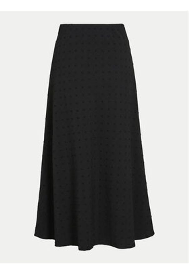 Vila Spódnica trapezowa Brietta 14102584 Czarny Regular Fit. Kolor: czarny. Materiał: syntetyk