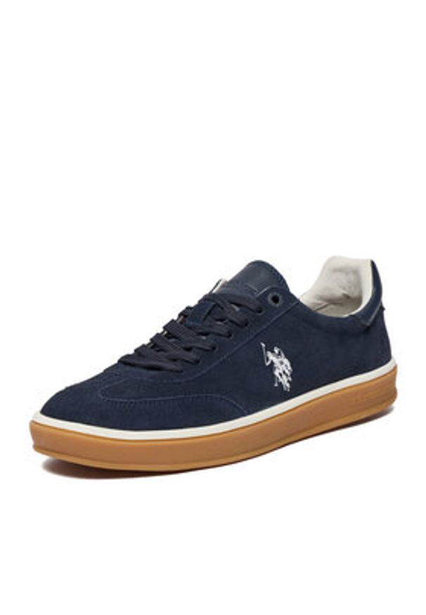 U.S. Polo Assn. Sneakersy EO-EVAN001M/6S1 Granatowy. Kolor: niebieski. Materiał: zamsz, skóra