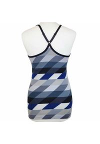 Koszulka treningowa damska Nike 333262010. Kolor: niebieski. Materiał: bawełna, poliester. Długość rękawa: bez rękawów