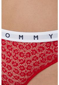 TOMMY HILFIGER - Tommy Hilfiger stringi (3-pack) z koronki. Materiał: koronka. Wzór: koronka