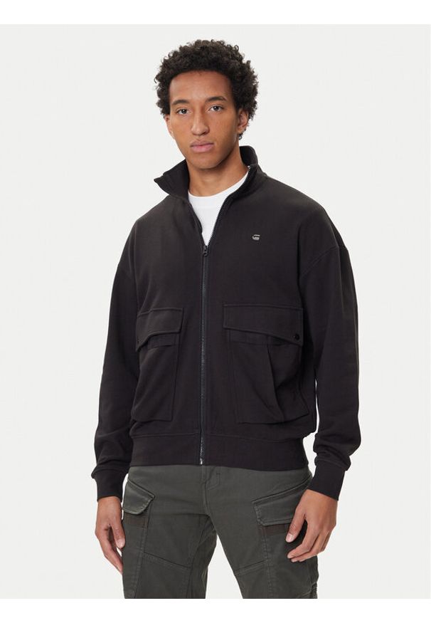 G-Star RAW - G-Star Raw Bluza Rovic D27078-E209 Czarny Loose Fit. Kolor: czarny. Materiał: bawełna