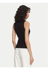 Hugo - HUGO Top Damatank 50572293 Czarny Extra Slim Fit. Kolor: czarny. Materiał: bawełna #4