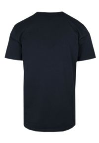 T-Shirt Męski - Granatowy z Napisem - Pako Jeans. Okazja: na co dzień. Kolor: niebieski. Materiał: bawełna. Wzór: nadruk. Styl: casual