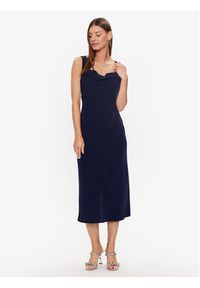 DKNY Sukienka koktajlowa Cowl Neck Sleeveless DD3C3620 Granatowy Regular Fit. Kolor: niebieski. Materiał: syntetyk. Styl: wizytowy #3